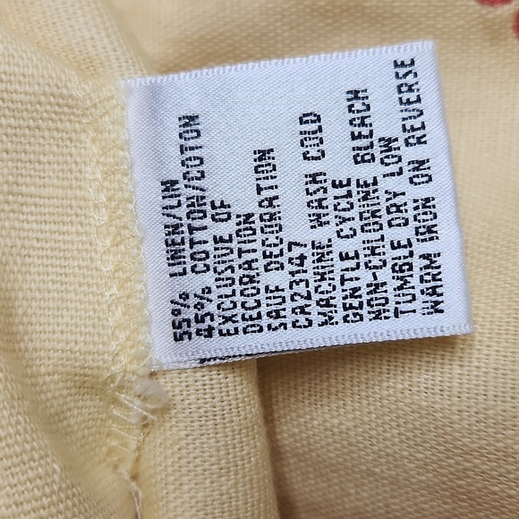 Talbots Embroidered Floral Yellow Skirt Size 10 women‎ - Picture 2 of 4